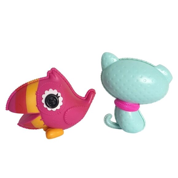 LaLaLoopsy LaLa Oopsie Pets Toucan Husky Colorful Cute Animal Figurine Set HTF - Picture 4 of 4